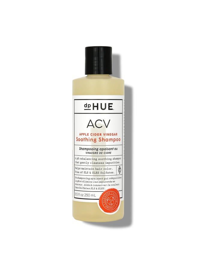 dpHUE ACV Soothing Shampoo, 8.5 oz - Sulfate Free Dry Scalp Shampoo For Color Treated Hair With Apple Cider Vinegar, Ginger Root, Lavender and Aloe - Image 1
